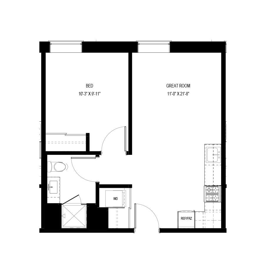 1515 W Monroe St 408, Chicago, IL 60607 Condo For Rent 2,325